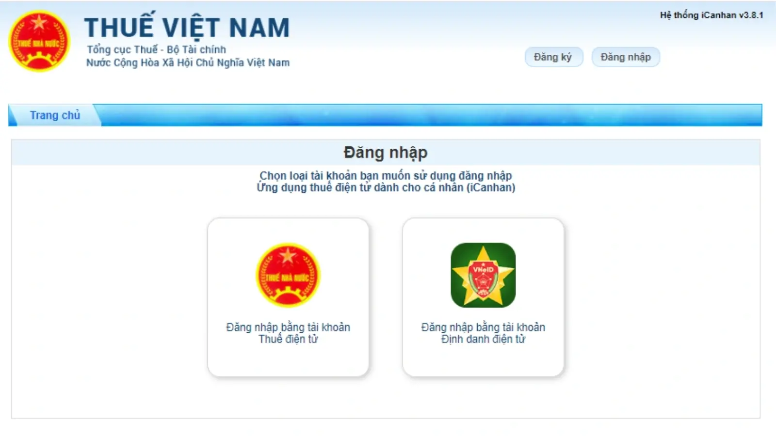 Cách tra cứu tờ khai quyết toán thuế điện tử trên website - Bước 2