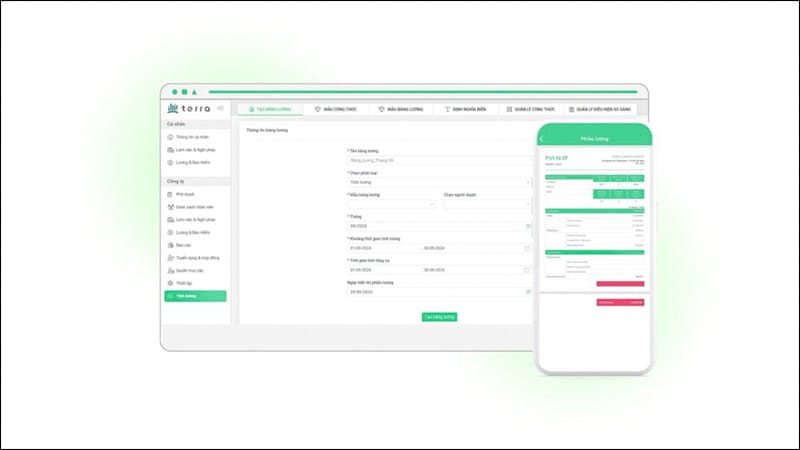 Phần mềm tính lương terra Payroll