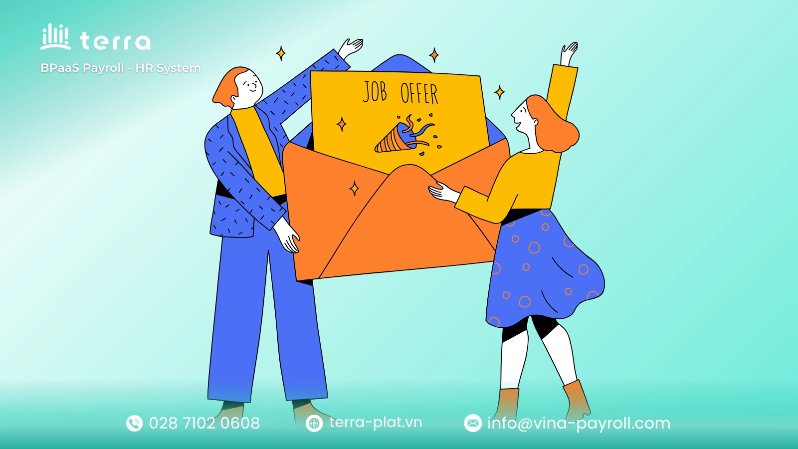 Gửi thư mời cho các ứng viên phù hợp sau khi phỏng vấn