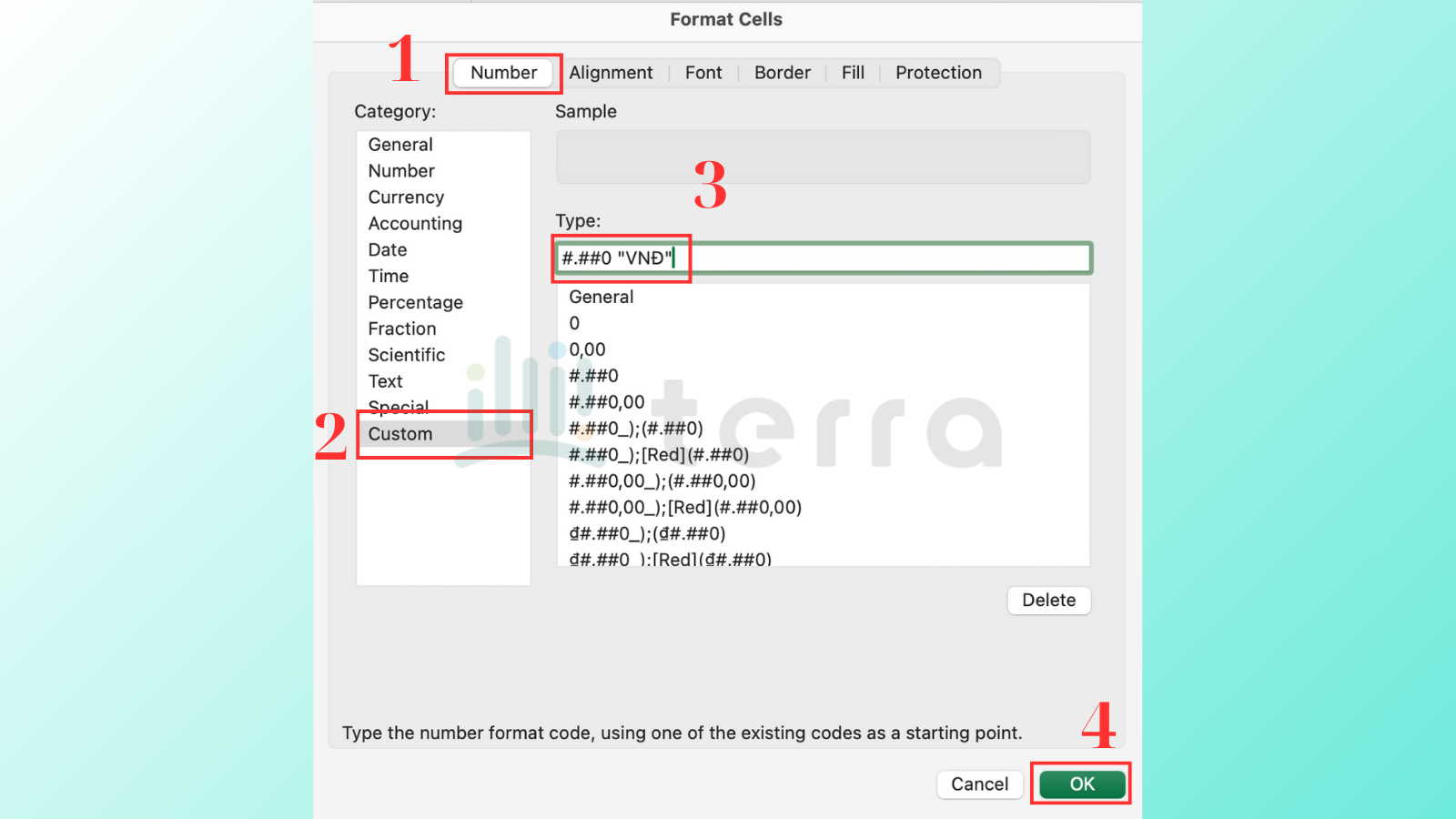 Hướng dẫn dùng Format Cells để định dạng tiền tệ 