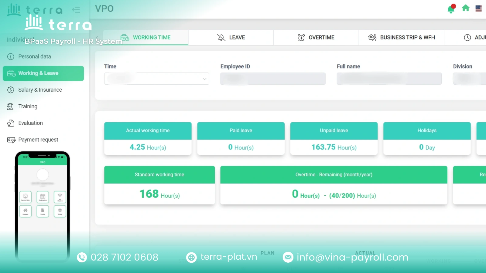 Phát triển chế độ phúc lợi cho nhân viên qua phần mềm quản trị nhân sự terra HR System