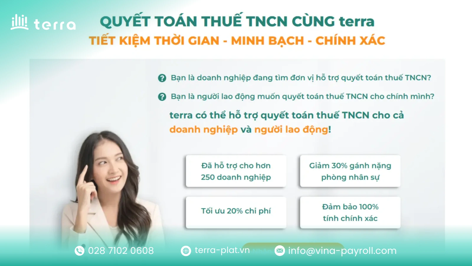 Dịch vụ quyết toán thuế trọn gói – Uy tín, chuyên nghiệp, chi phí hợp lý từ terra