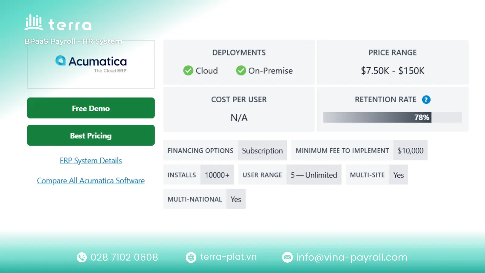 Acumatica Cloud ERP