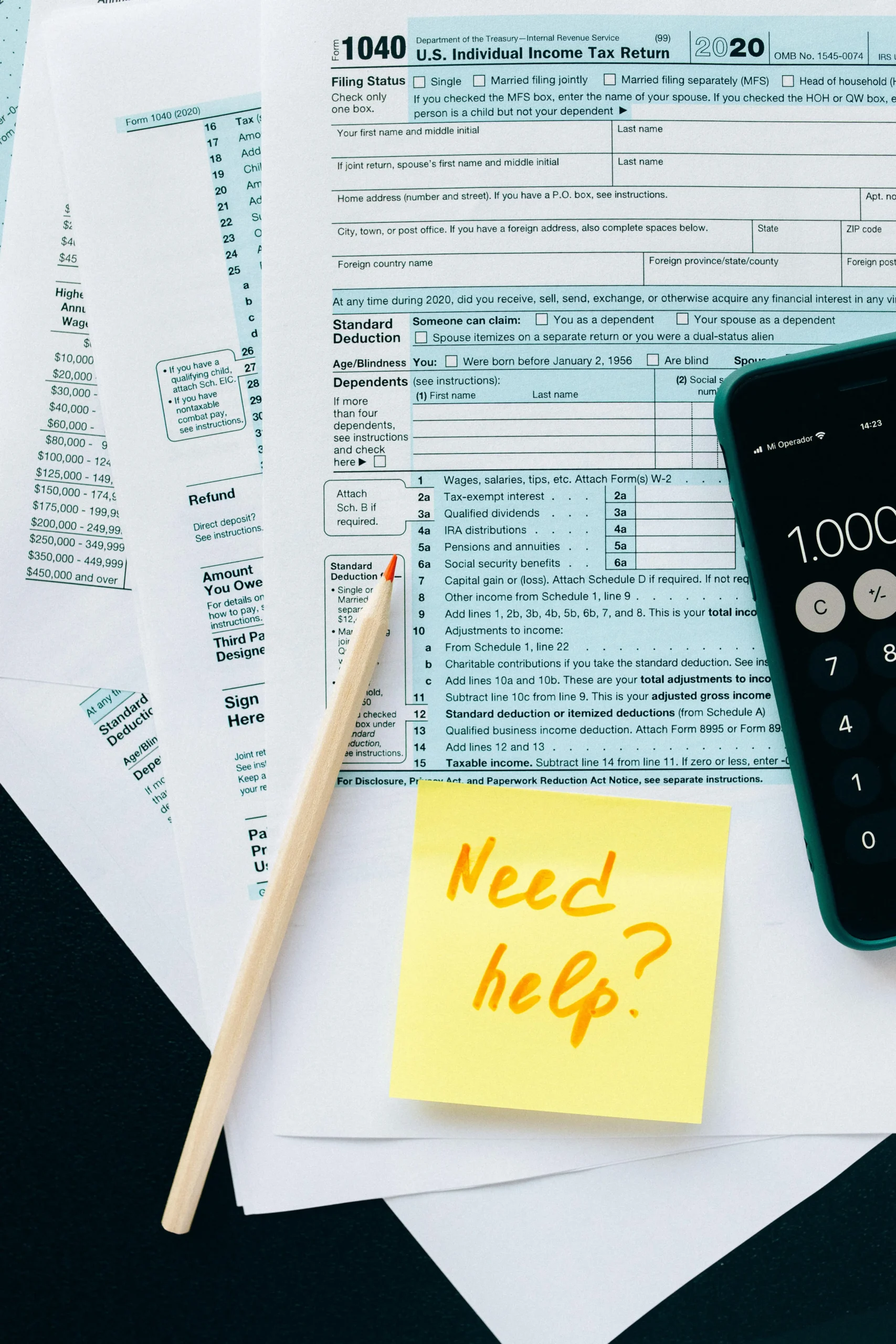Tax documents and forms for PIT declaration and finalization